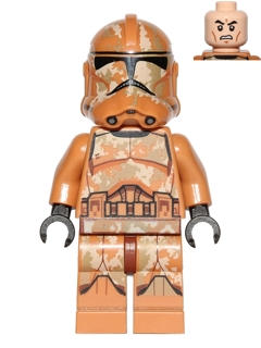 sw0606 Clone Trooper (Phase 2) - Geonosis Camouflage, Scowl