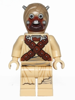 sw0620 Tusken Raider - Head Spikes, Crossed Belts