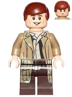 [SW0644] Han Solo - Endor Outfit, Dark Tan Camouflage Jacket, Smooth Hair