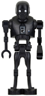 [SW0782] K-2SO Droid - Dark Bluish Gray and Silver Chest Panel