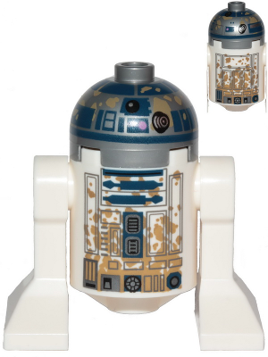sw1200 Astromech Droid, R2-D2, Dirt Stains on Front and Back