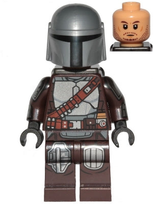[SW1212] The Mandalorian / Din Djarin / 'Mando' - Silver Beskar Armor, Jet Pack, Printed Head
