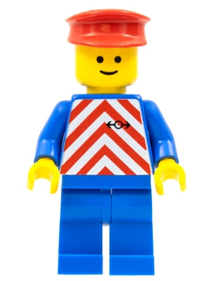 trn050 Red & White Stripes - Blue Legs, Red Hat