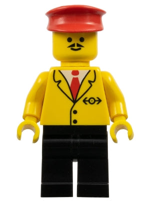 [TRN060] Railway Employee 5, Black Legs, Red Hat