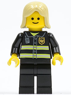 twn093 Fire - Reflective Stripes, Black Legs, Tan Female Hair