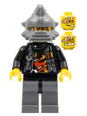 LEGO Backyard Blaster 3 (Billy Bob Blaster) - Spiked Helmet (wr018)